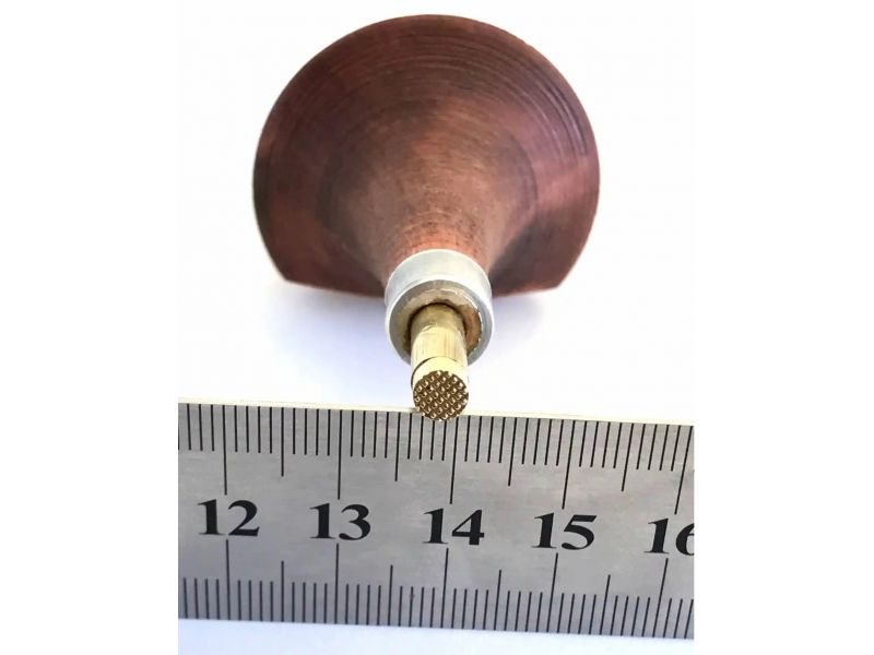 PUNCH n.17 CIRCLE WITH DOTS DIAM. 4.9 mm WITH WOOD KNOB