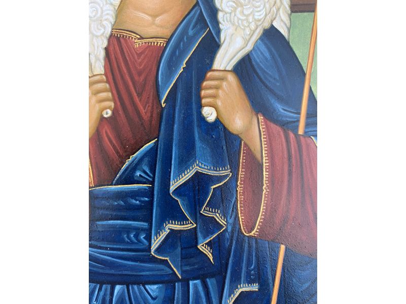 Icona Cristo Buon Pastore 20x25 cm
