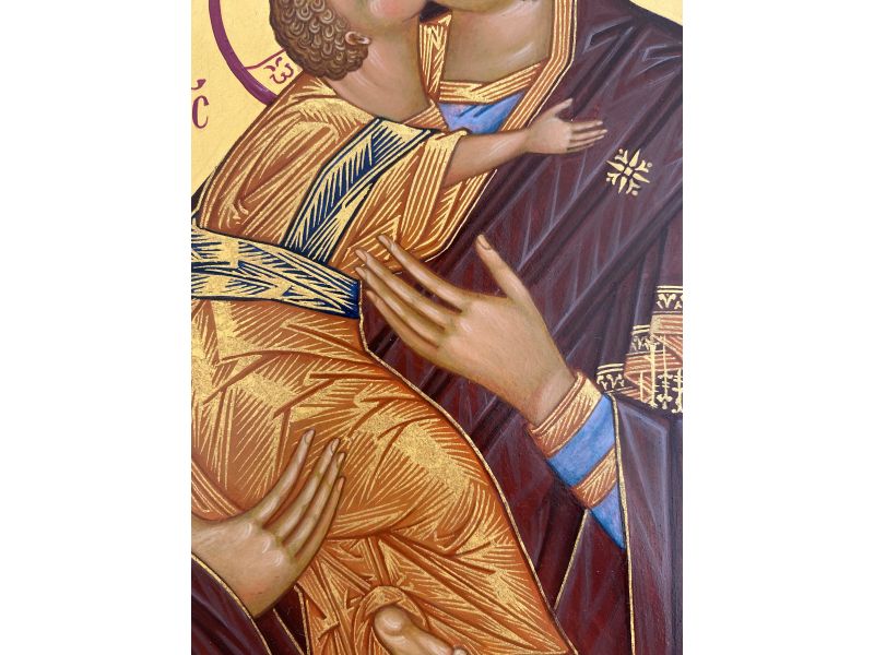 Icono, Madre de Dios de la Ternura Vladimir 20x30 cm