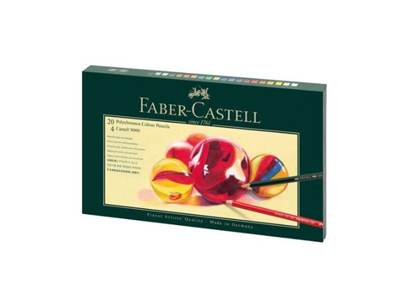 Faber Castell, Coffret cadeau Mixed Media Polychromos + Castell 9000