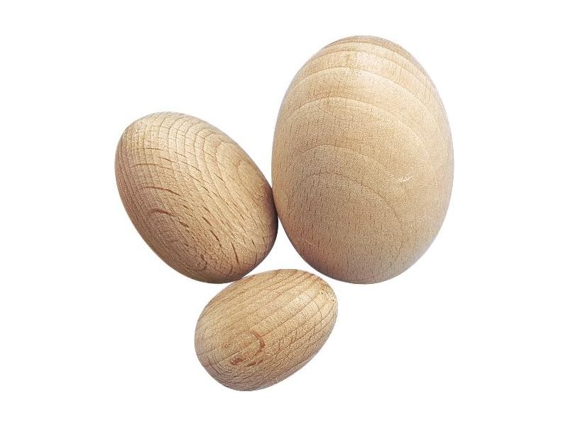 Wooden egg (beech) 60x40 mm