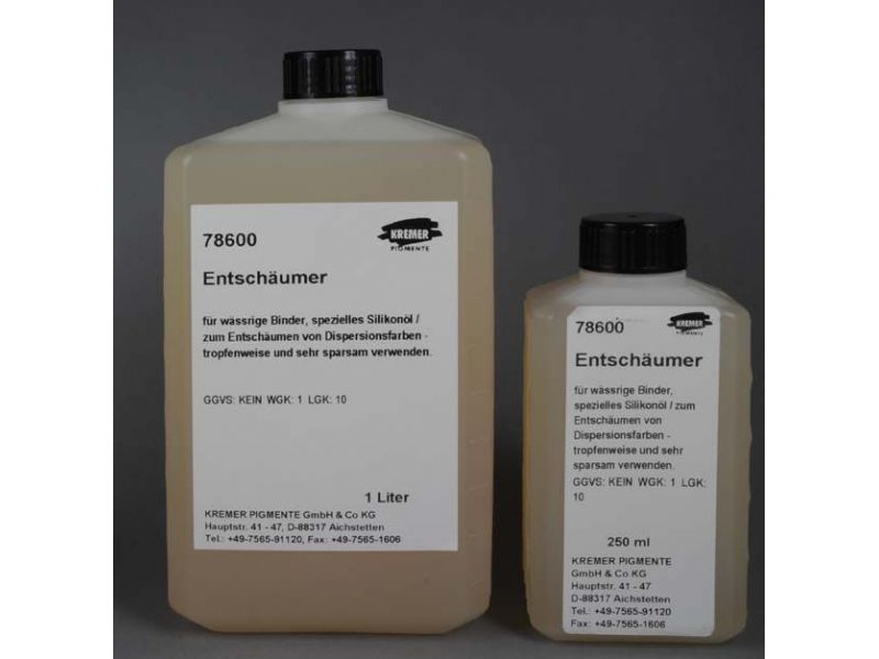 Antischiuma, olio siliconico speciale, 250 ml Kremer (78600)