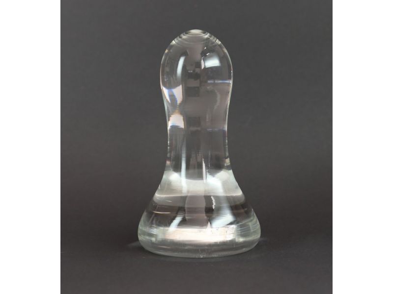 Glass pestle for grinding pigments, diam. 5cm, extra heavy