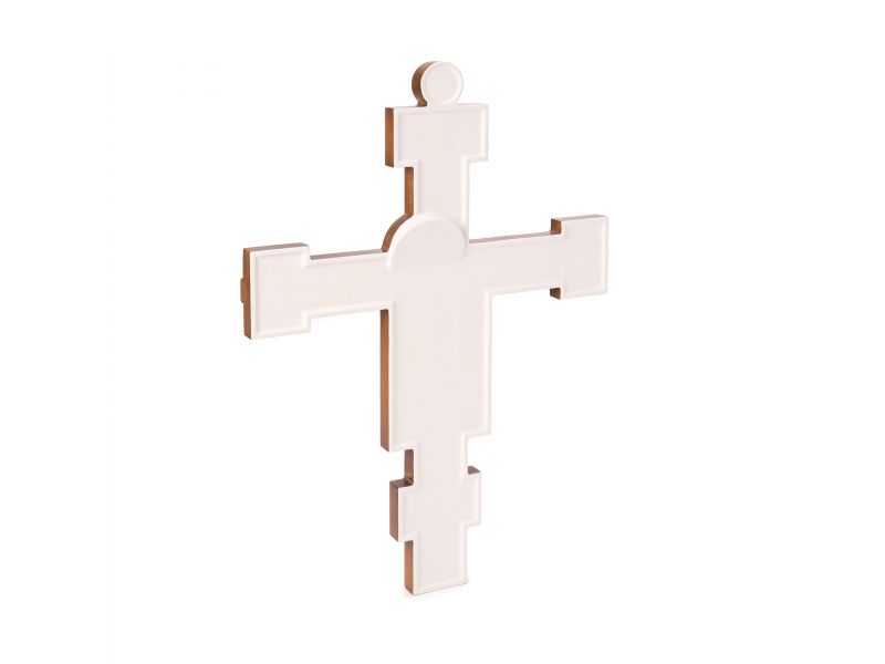 Croce Giunta Pisano di Pisa con culla, aureola, clipeo, gesso