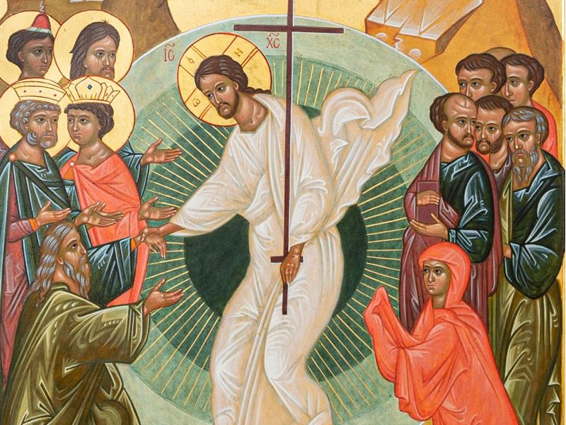 Auferstehung, Anastasis 39,5x55 cm