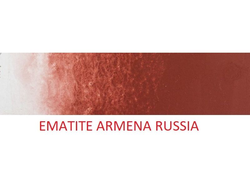 HEMATITE ROUGE DE L'ARME, minral, pigment russe