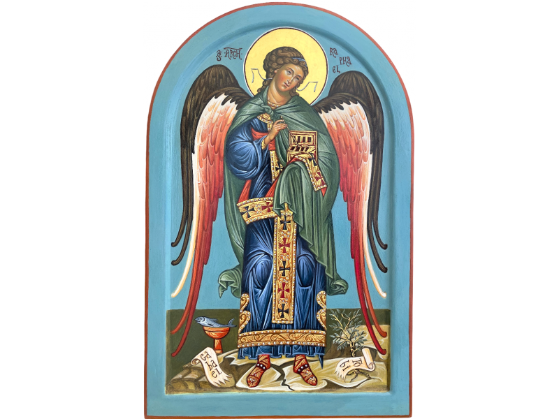 Disegno Arcangelo Raffaele Tobiolo E L'Arcangelo Raffaele Gruppo
