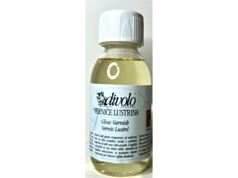 Gloss varnish (Lustrina) for gold ml.125 Divolo