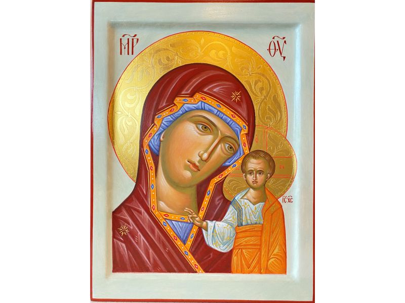 Icono Madre de Dios de Kazn 21x28 cm