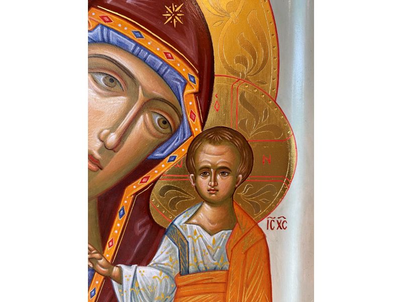Icon Mother of God of Kazan 21x28 cm