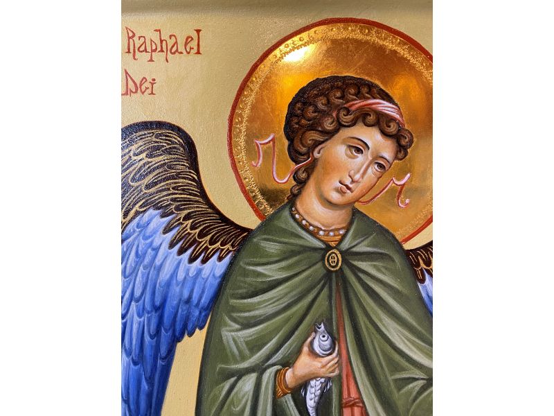 Archangel Raphael icon 30x45 cm