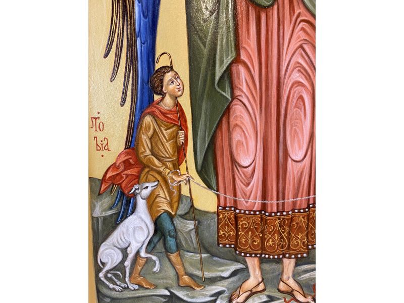 Archangel Raphael icon 30x45 cm