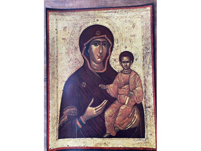 Print on paper, icon Mother of God Hodegetria