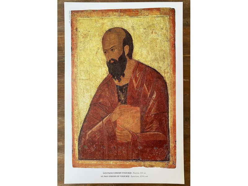 Print, icon of Saint Paul (Deesis Vysockij)
