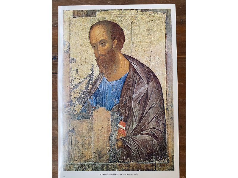 Print, icon of Saint Paul (Deesis of Zvenigorod, Rublev)