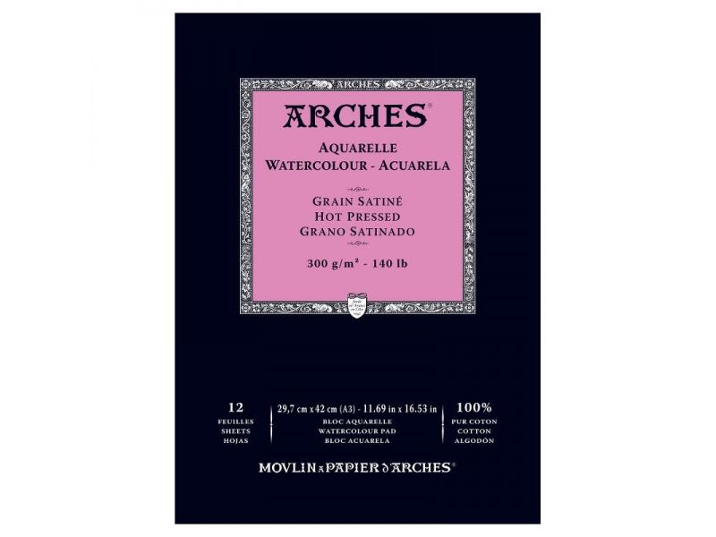 Arches Watercolor Album HOT PRESSED 300g / m