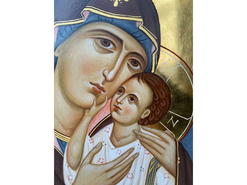 Icona Madre Di Dio Della Tenerezza 24x32 Cm - Dal Molin