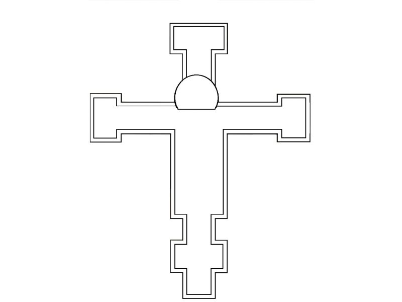 Croce Giunta Pisano di S. Maria degli Angeli, culla, aureola, grezza