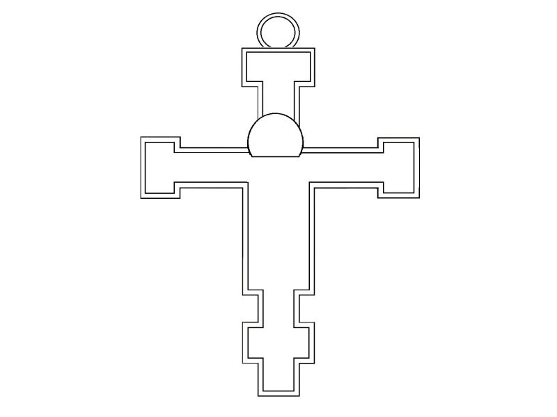 Kreuz Giunta Pisano S. Maria d. Angeli, geschnitzter brett, mit Halo, mit rundschild, mit Kreide