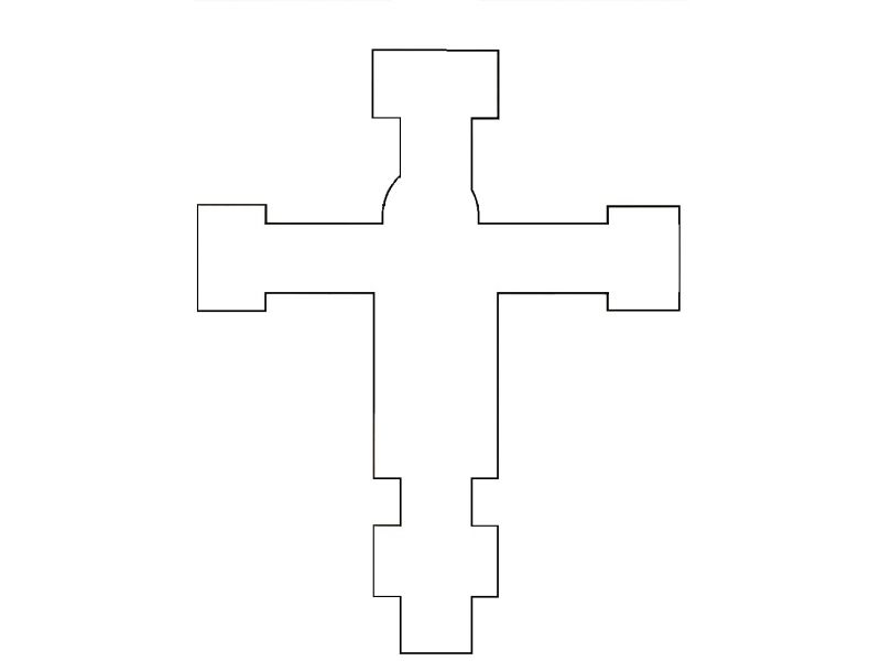 Croce Giunta Pisano di S. Maria degli Angeli, liscia grezza