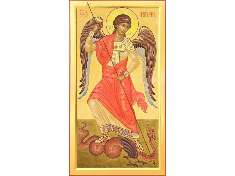 Archangel Michael icon 42x70 cm