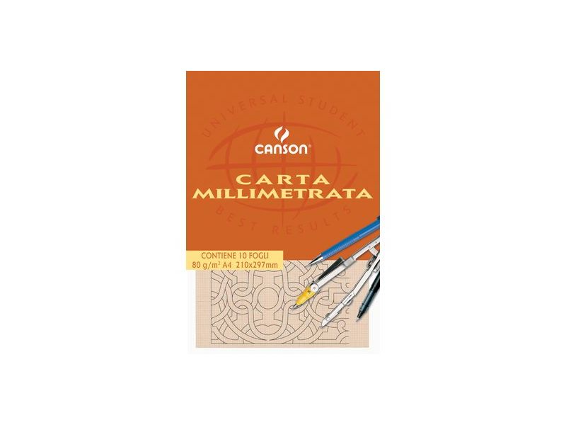 Album, Paper, Millimeter, Canson 10 Sheets, A3, 80 Gr - Dal Molin