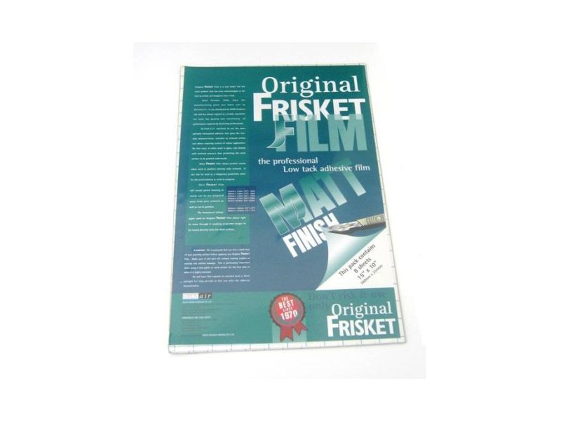 Hoja de papel adhesivo original FRISKET, para enmascarar