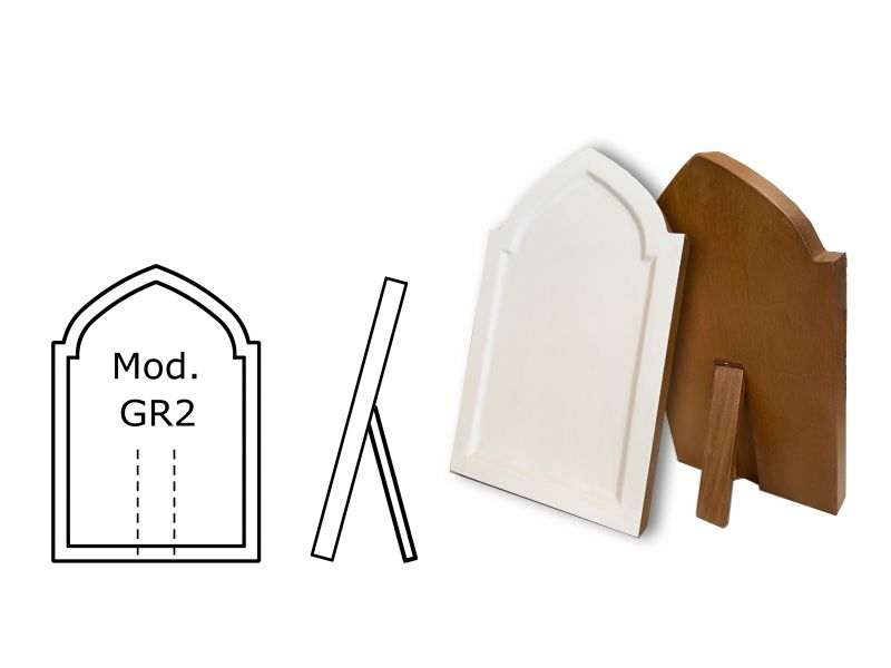 Tabla para icono de madera de tilo, modelo GR2, cavada