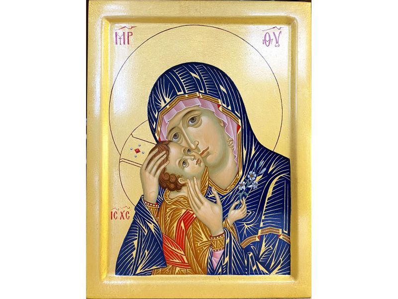 Icona Madre Di Dio Della Tenerezza 19, 5x25, 5 Cm - Dal Molin