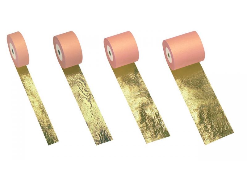 Attrezzo, rullo per l'applicazione di foglie d'oro in rotoli fino alla larghezza di 50 mm