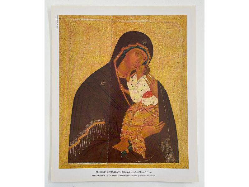 Stampa Icona Madre Di Dio Della Tenerezza Di Mosca 24x28, 5 Cm - Dal Molin