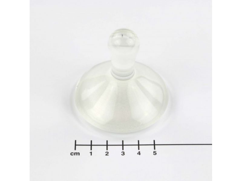 Mini mortero de vidrio, corindn molido, dimetro 5 cm (para viaje)
