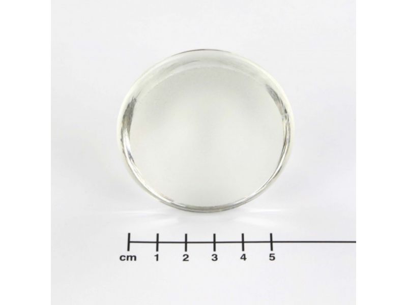 Mini-Glasstel, Korund gefrostet, Durchmesser 5 cm (fr Reisen)
