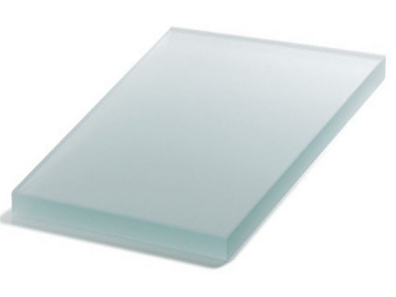 Glass plate, professional, thick. 1.5 cm. frosted with Corundum 25x32 cm