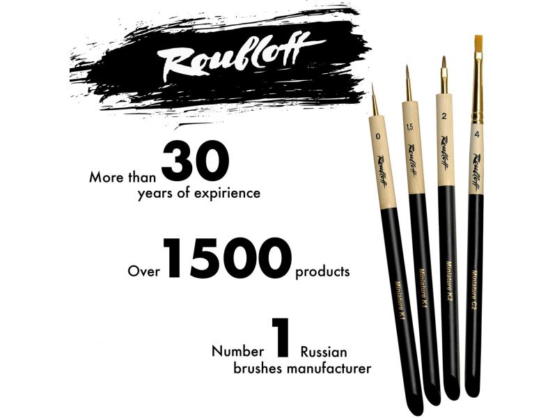 4 Pennelli Miniature Brushes (roubloff) Set8 - Dal Molin