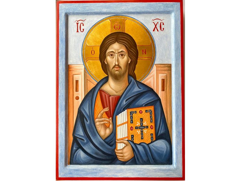 Icono de Cristo Pantocrtor del Sina, 25x35 cm
