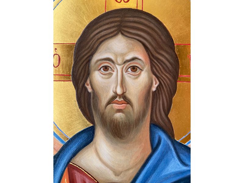 Icne du Christ Pantocrator du Sina, 25x35 cm