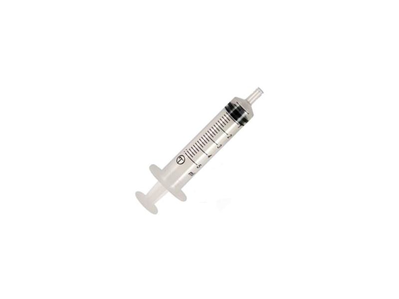 Plastic syringe without needle, for restoration