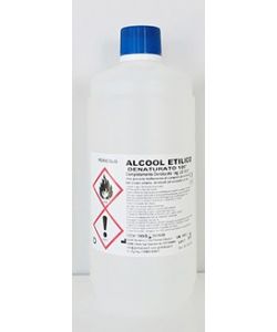 Alcohol etilo desnaturalizado blanco 100 ° en botella de 1 litro