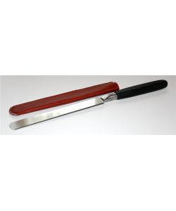 Couteau de doreur à double tranchant avec étui en cuir