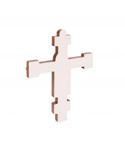 Croce Giunta Pisano di S. Maria degli Angeli, liscia, clipeo, gesso