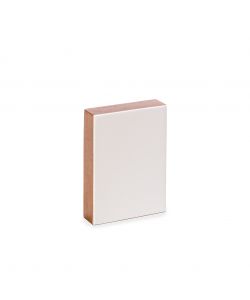 Tabla para icono de madera de tilo, mini fuera de tamaño, rectangular, lisa (plana), yesada