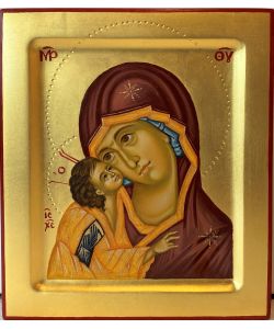 Miniature Mère de Dieu de la tendresse 13x15 cm