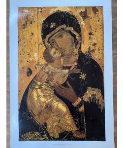 Icône de la Mère de Dieu de la Tendresse de Vladimir impression sur papier