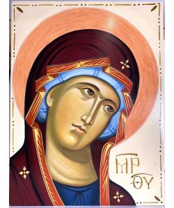 Volto Madre di Dio 24x32 cm