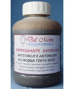 Impregnante, anti carcoma y antimoho, al agua 'SAYERLACK', color nuez ml.500