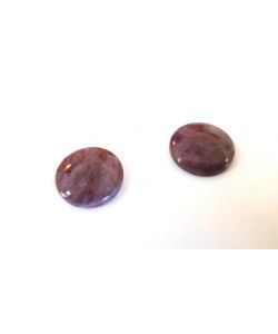 Gemme, de Kiwi Pourpre et de Lépidolite, diamètre 20 mm
