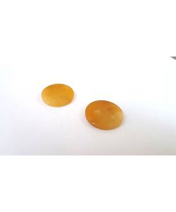 Gemme, Jade Jaune, diamètre 25 mm plat