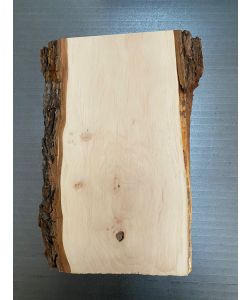 Pice unique, en bois d'AULNE massif avec biseaux et corce, 16x26 cm