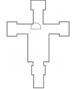 Kreuz Margaritone di Arezzo, geschnitzter brett, mit Halo, roh